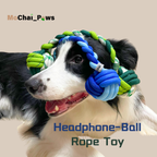 Headphone-Ball Handmade Rope Toy