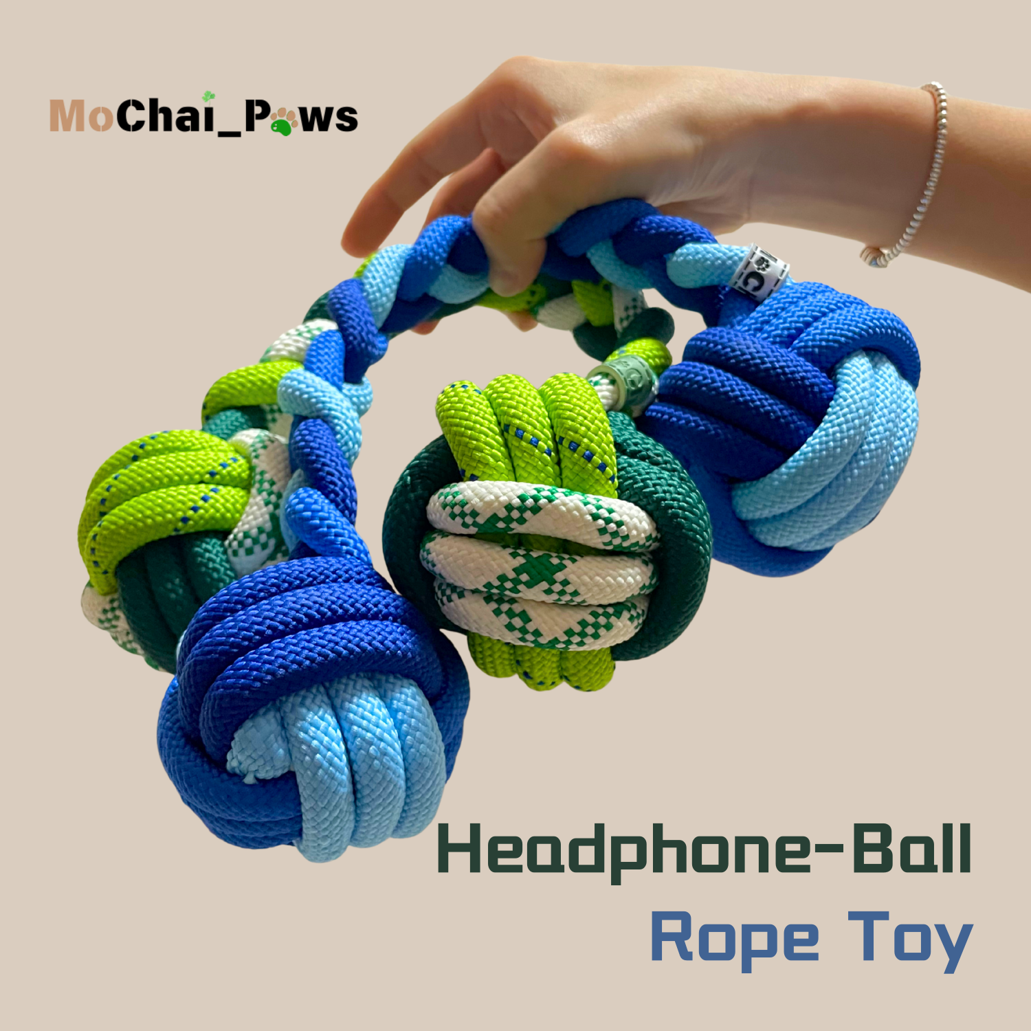 Headphone-Ball Handmade Rope Toy