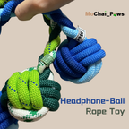 Headphone-Ball Handmade Rope Toy