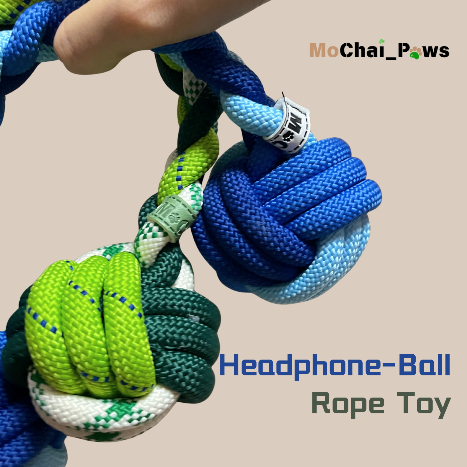 Headphone-Ball Handmade Rope Toy
