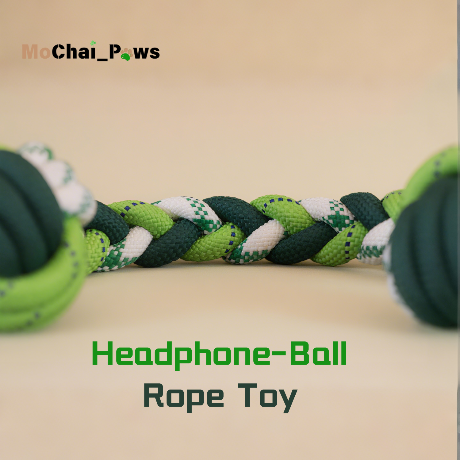 Headphone-Ball Handmade Rope Toy