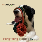 Fling-Ring Handmade Rope Toy