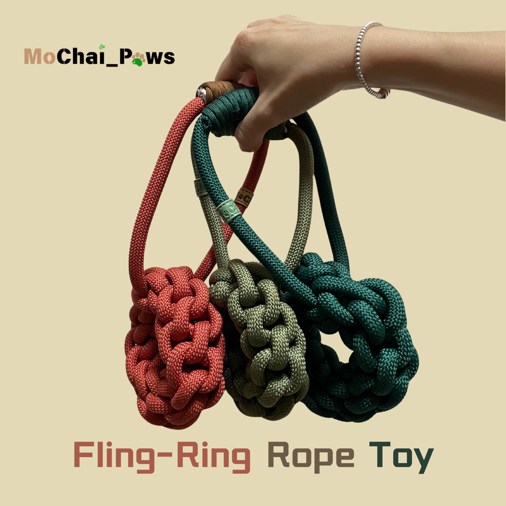 Fling-Ring Handmade Rope Toy
