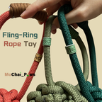 Fling-Ring Handmade Rope Toy