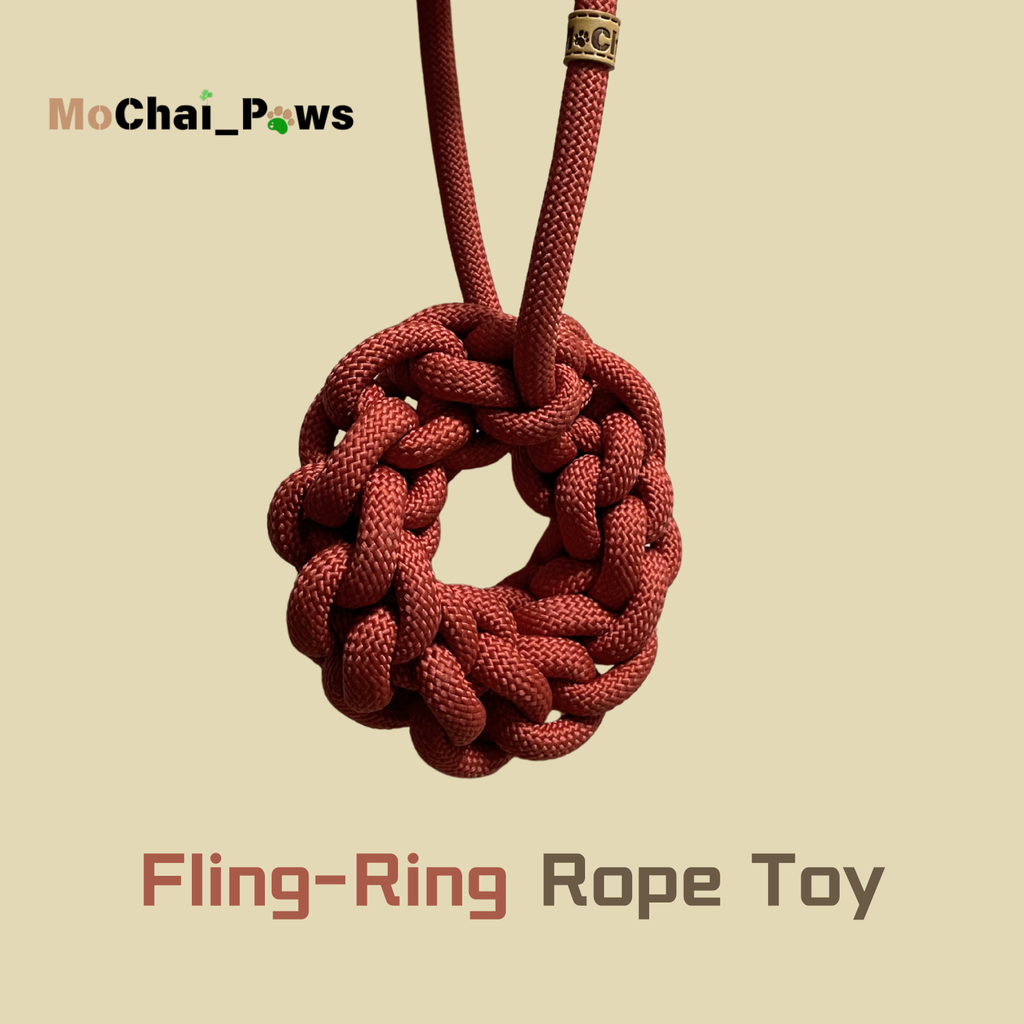 Fling-Ring Handmade Rope Toy