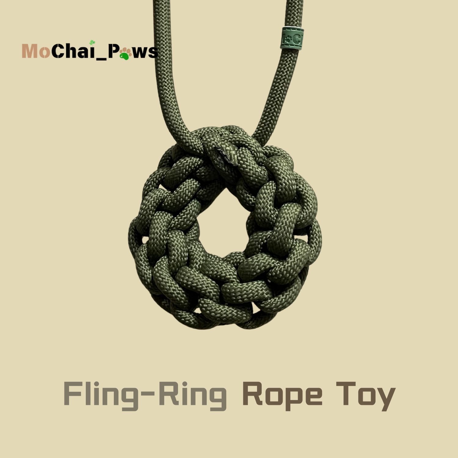 Fling-Ring Handmade Rope Toy