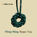 Fling-Ring Handmade Rope Toy