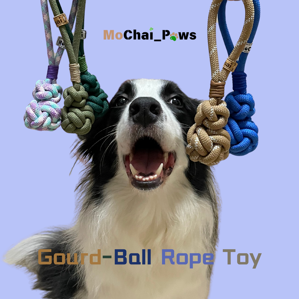 handmade rope dog toy gourd ball cotton – MoChaiPaws